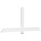 Ekena Millwork Eugene Architectural Grade PVC Gable Bracket, 72"W x 30"H x 2"D x 4"F, 10/12 Pitch GBP072X30X0204EUG00 - alternate 1